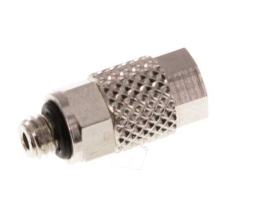 4.3x3 & M5 Nickel plated Brass Straight Push-on Fitting with Male Threads NBR [5 Pieces]