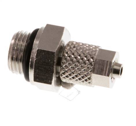 4.3x3 & G1/8'' Nickel plated Brass Straight Push-on Fitting with Male Threads NBR [5 Pieces]