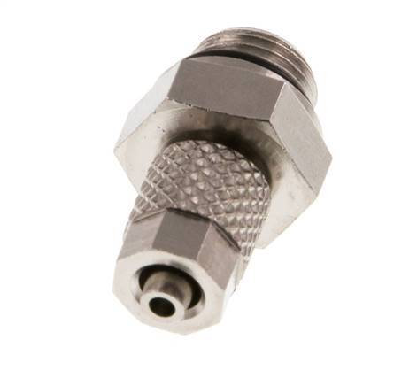 4.3x3 & G1/8'' Nickel plated Brass Straight Push-on Fitting with Male Threads NBR [5 Pieces]