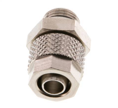 8x6 & G1/8'' Nickel plated Brass Straight Push-on Fitting with Male Threads NBR [5 Pieces]