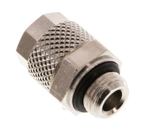 8x6 & G1/8'' Nickel plated Brass Straight Push-on Fitting with Male Threads NBR [5 Pieces]