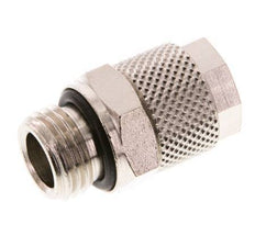 10x8 & G1/4'' Nickel plated Brass Straight Push-on Fitting with Male Threads NBR [2 Pieces]