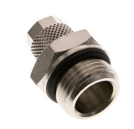 6x4 & G3/8'' Nickel plated Brass Straight Push-on Fitting with Male Threads NBR [2 Pieces]