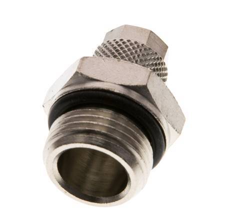6x4 & G3/8'' Nickel plated Brass Straight Push-on Fitting with Male Threads NBR [2 Pieces]