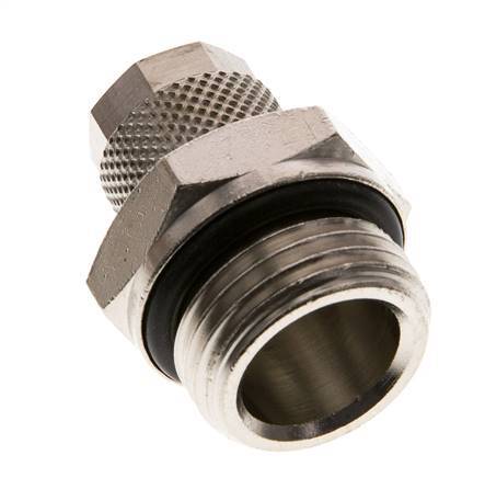 10x8 & G1/2'' Nickel plated Brass Straight Push-on Fitting with Male Threads NBR [2 Pieces]