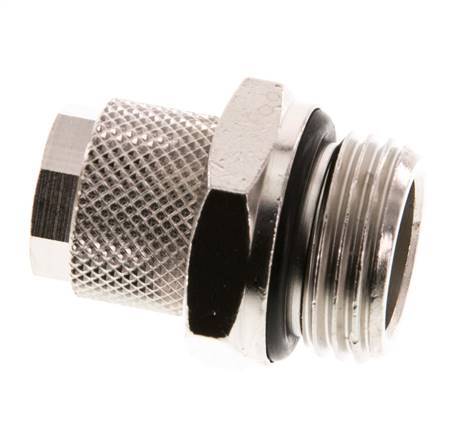 12x10 & G1/2'' Nickel plated Brass Straight Push-on Fitting with Male Threads NBR [2 Pieces]