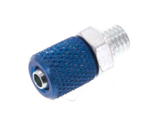 4.3x3 & M5 Aluminum Straight Push-on Fitting with Male Threads [5 Pieces]