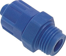 11.6x9 & G1/4'' PVC Straight Push-on Fitting with Male Threads [10 Pieces]