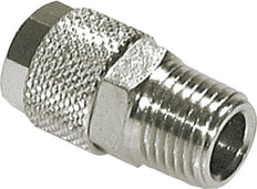 10x8 & R3/8'' Nickel plated Brass Straight Push-on Fitting with Male Threads [2 Pieces]