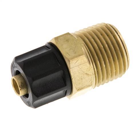 8x6 & 3/8''NPT Brass Straight Push-on Fitting with Male Threads