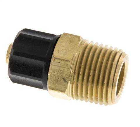 8x6 & 3/8''NPT Brass Straight Push-on Fitting with Male Threads