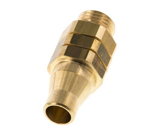 8x5 & G1/4'' Nickel plated Brass Straight Push-on Fitting with Male Threads Rotatable
