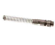 12x8 & G3/8'' Nickel plated Brass Straight Push-on Fitting with Male Threads Rotatable Bend Protection