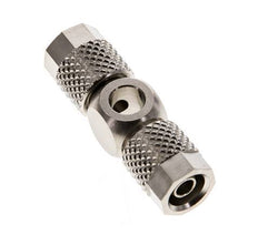 6x4 & M5 Nickel plated Brass Banjo Tee Push-on Fitting [2 Pieces]