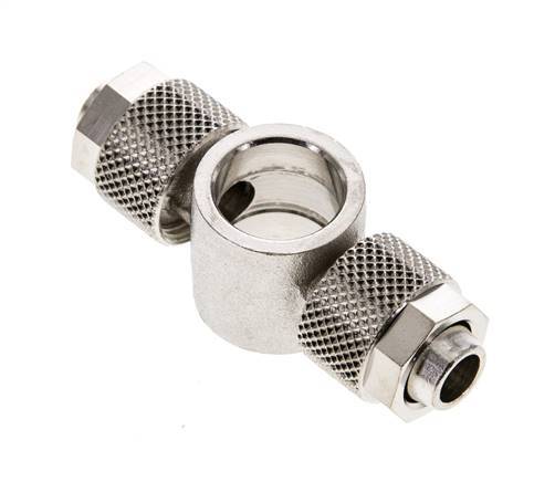 10x8 & G1/4'' Nickel plated Brass Banjo Tee Push-on Fitting [2 Pieces]