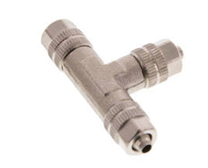 4.3x3 Nickel plated Brass Tee Push-on Fitting [2 Pieces]