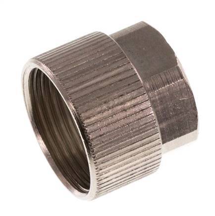 11.6x9mm (M16x1) Nickel-plated Brass Union Nut [5 Pieces]