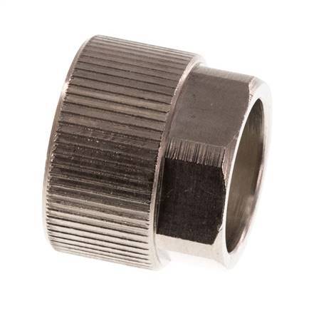11.6x9mm (M16x1) Nickel-plated Brass Union Nut [5 Pieces]