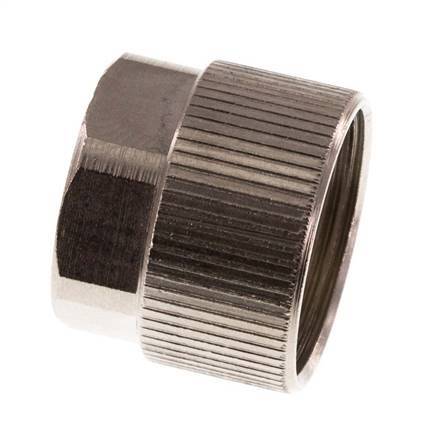 11.6x9mm (M16x1) Nickel-plated Brass Union Nut [5 Pieces]