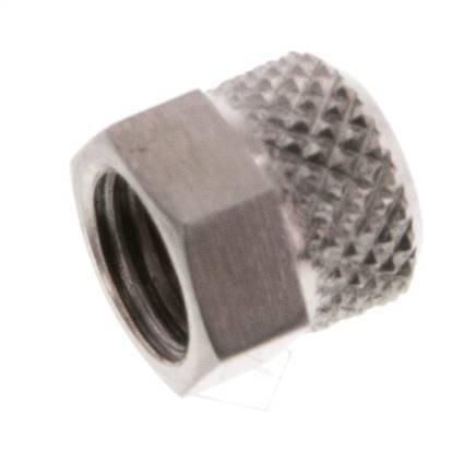 6x4mm (M8x1) Stainless Steel Union Nut [2 Pieces]