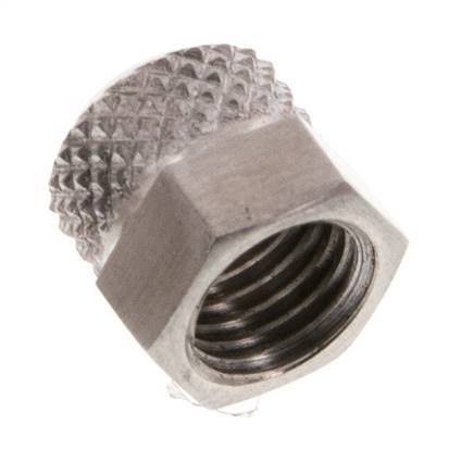 6x4mm (M8x1) Stainless Steel Union Nut [2 Pieces]