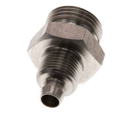 8x6 & G3/8'' Stainless Steel 1.4571 Straight Push-on Fitting with Male Threads