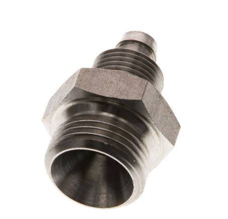 8x6 & G3/8'' Stainless Steel 1.4571 Straight Push-on Fitting with Male Threads