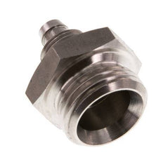 8x6 & G1/2'' Stainless Steel 1.4571 Straight Push-on Fitting with Male Threads