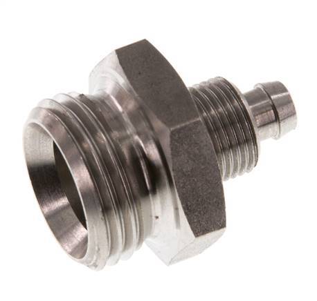8x6 & G1/2'' Stainless Steel 1.4571 Straight Push-on Fitting with Male Threads
