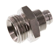 12x10 & G1/2'' Stainless Steel 1.4571 Straight Push-on Fitting with Male Threads