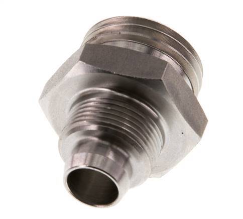 12x10 & G1/2'' Stainless Steel 1.4571 Straight Push-on Fitting with Male Threads