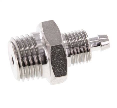6x4 & 1/4''NPT Stainless Steel 1.4571 Straight Push-on Fitting with Male Threads