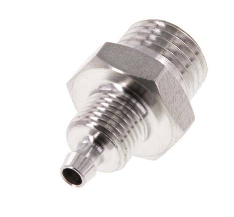 6x4 & 1/4''NPT Stainless Steel 1.4571 Straight Push-on Fitting with Male Threads