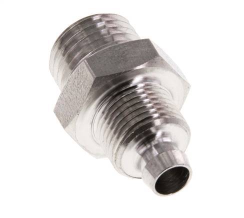 8x6 & 1/4''NPT Stainless Steel 1.4571 Straight Push-on Fitting with Male Threads