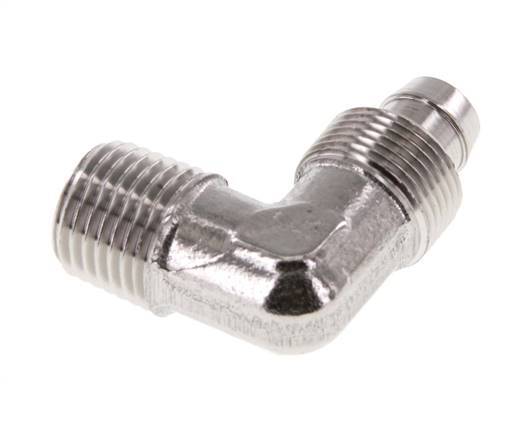 10x8 & R1/4'' Stainless Steel 1.4404 Elbow Push-on Fitting with Male Threads