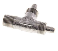 6x4 & R1/8'' Stainless Steel 1.4305 Right Angle Tee Push-on Fitting with Male Threads