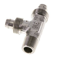 8x6 & R1/8'' Stainless Steel 1.4305 Right Angle Tee Push-on Fitting with Male Threads