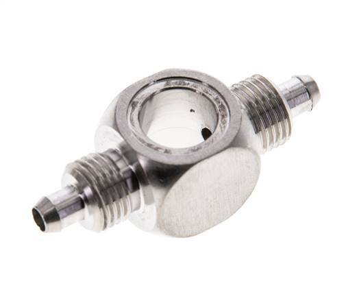 6x4 & G1/8'' Stainless Steel 1.4571 Banjo Tee Push-on Fitting