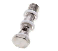 2-way Stainless Steel Banjo Bolt with G1/8'' Male Threads PTFE L40mm