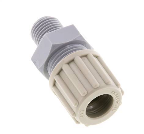 12x10mm & G1/4'' PA Straight Compression Fitting with Male Threads 10 bar