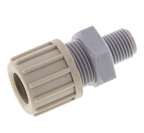 14x12mm & G1/4'' PA Straight Compression Fitting with Male Threads 10 bar