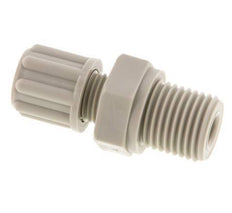 6x4mm & G1/4'' PP Straight Compression Fitting with Male Threads 10 bar [2 Pieces]