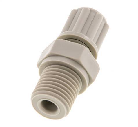 6x4mm & G1/4'' PP Straight Compression Fitting with Male Threads 10 bar [2 Pieces]