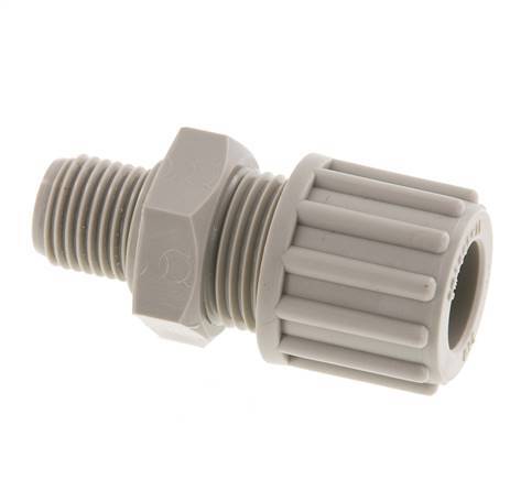 12x9mm & G1/4'' PP Straight Compression Fitting with Male Threads 10 bar