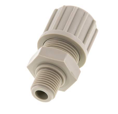 14x12mm & G1/4'' PP Straight Compression Fitting with Male Threads 10 bar
