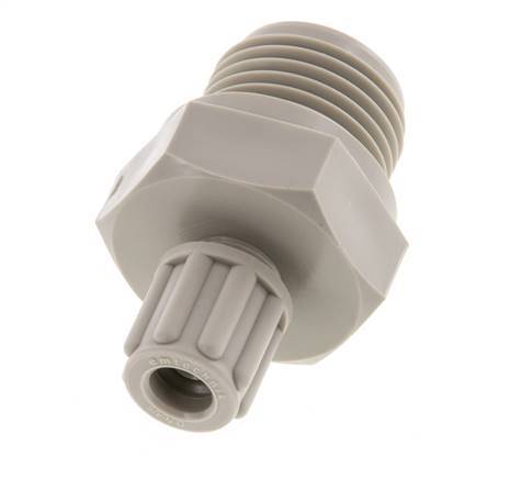6x4mm & G1/2'' PP Straight Compression Fitting with Male Threads 10 bar