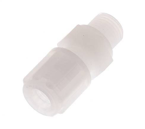 8x6mm & G1/8'' PVDF Straight Compression Fitting with Male Threads 10 bar