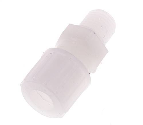 10x8mm & G1/4'' PVDF Straight Compression Fitting with Male Threads 10 bar