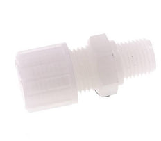 10x8mm & G1/4'' PVDF Straight Compression Fitting with Male Threads 10 bar
