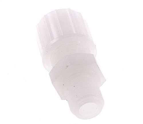 10x8mm & G1/4'' PVDF Straight Compression Fitting with Male Threads 10 bar